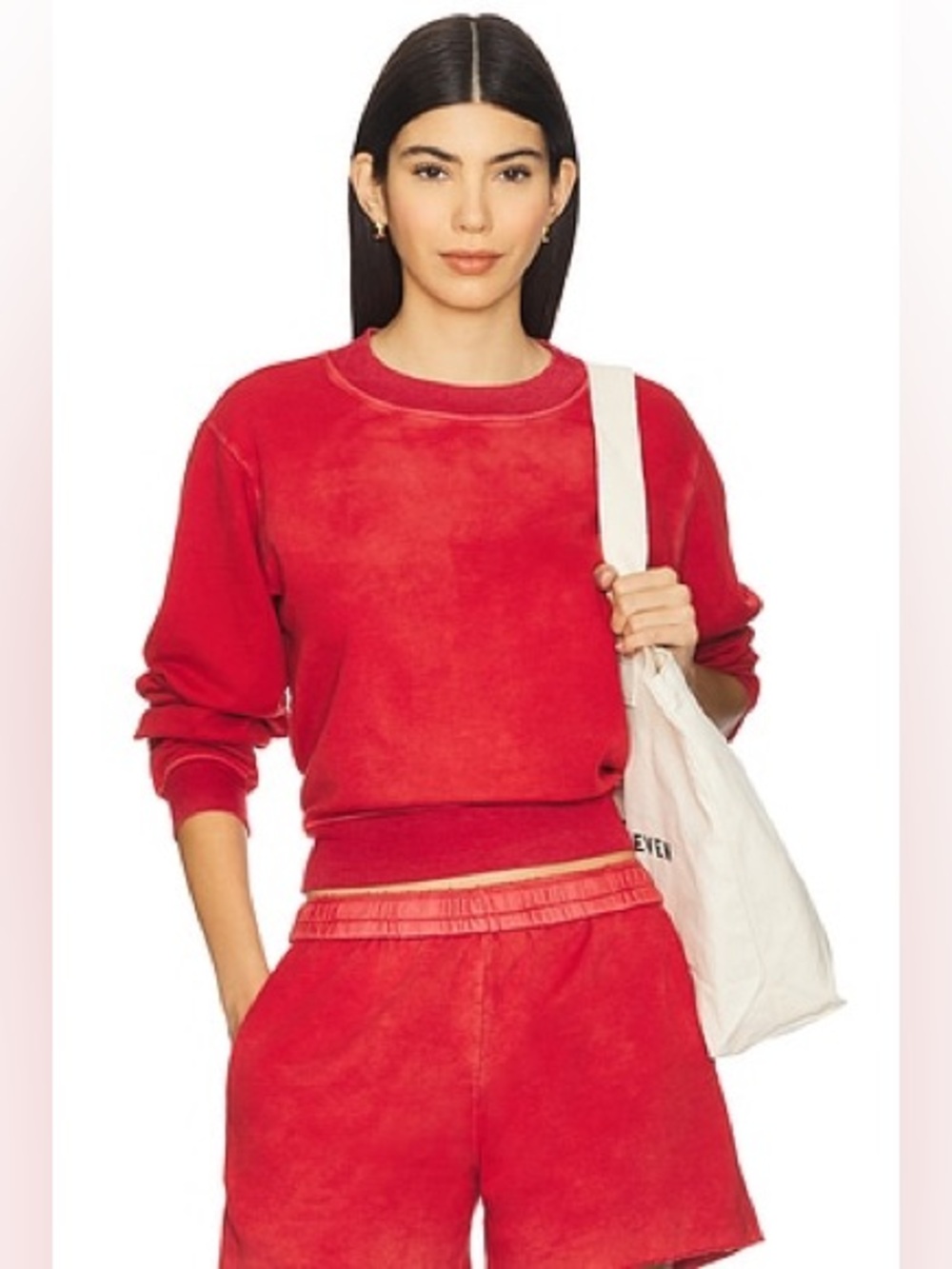 Cotton Citizen Roma Crew in Vintage Crimson Red. Size Small. NWT!